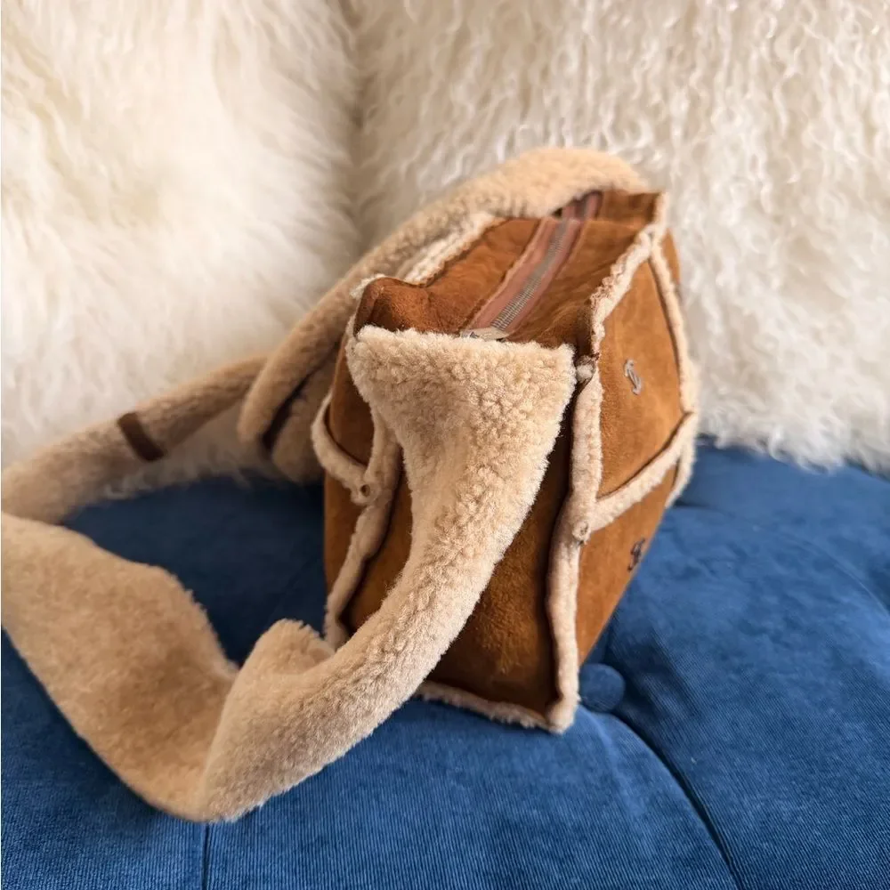 CHANEL Sheepskin Sherpa Shoulder Bag
